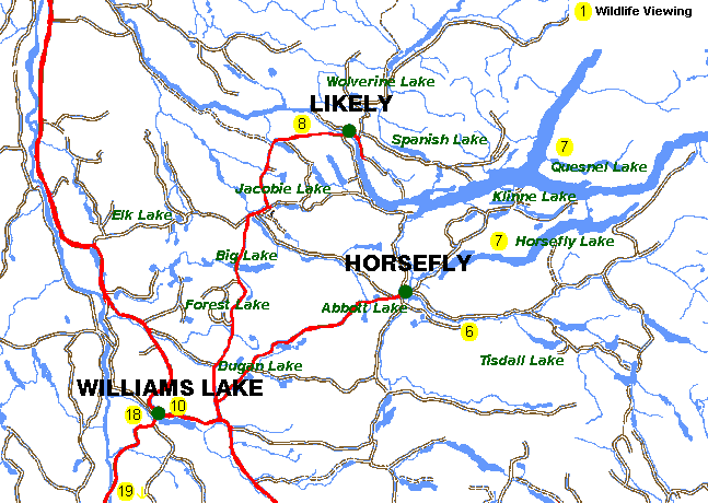 Williams Lake Map