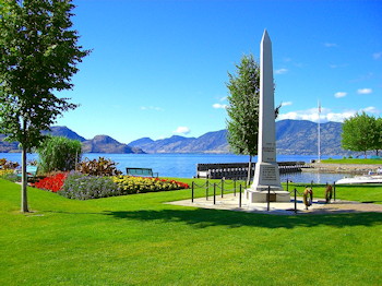 Peachland & Okanagan Lake Aerial View