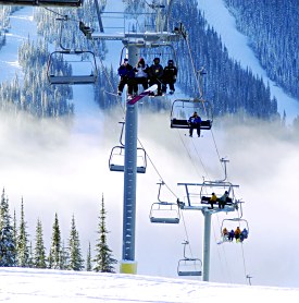 Chairlift at Sun Peaks.
