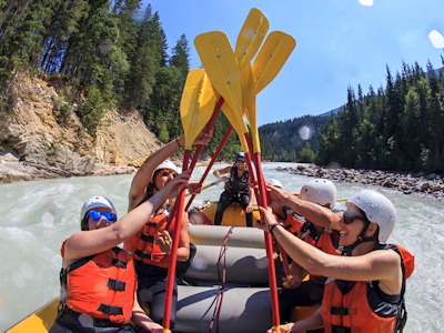 Happy Guest at Glacier Raft Company
