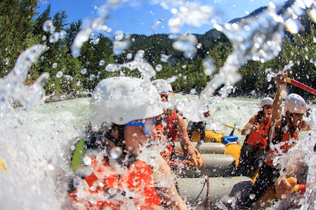 It's getting wet!