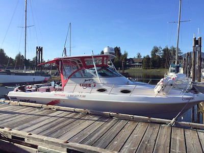 Our 30 foot Proline boat.